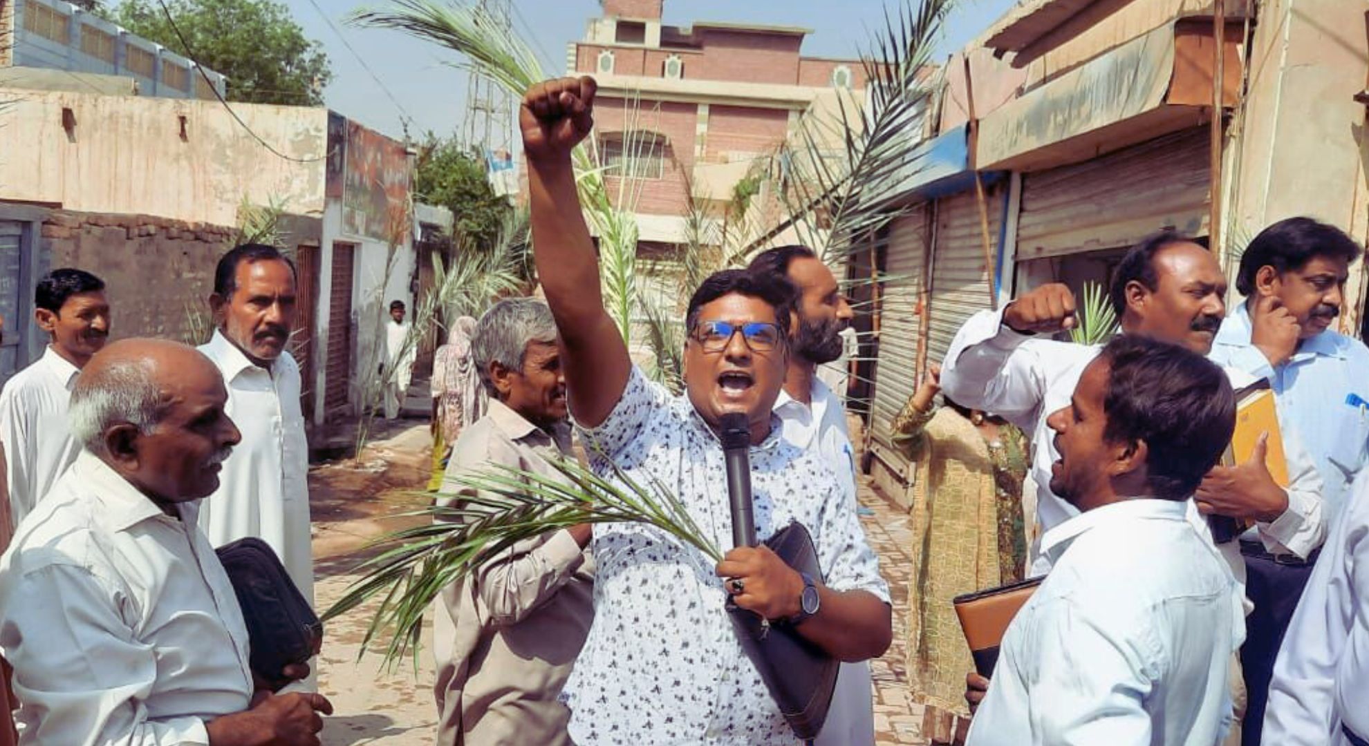 Pastor Peter John on Palm Sunday by Harvest Pakistan